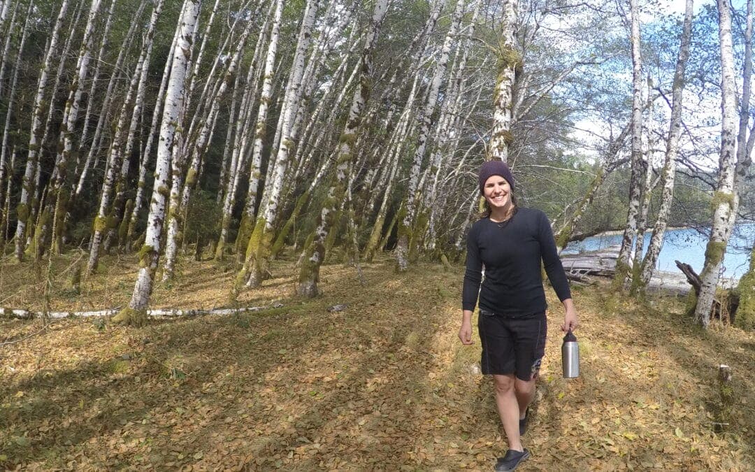 haida gwaii, kayak clothing, forest walk